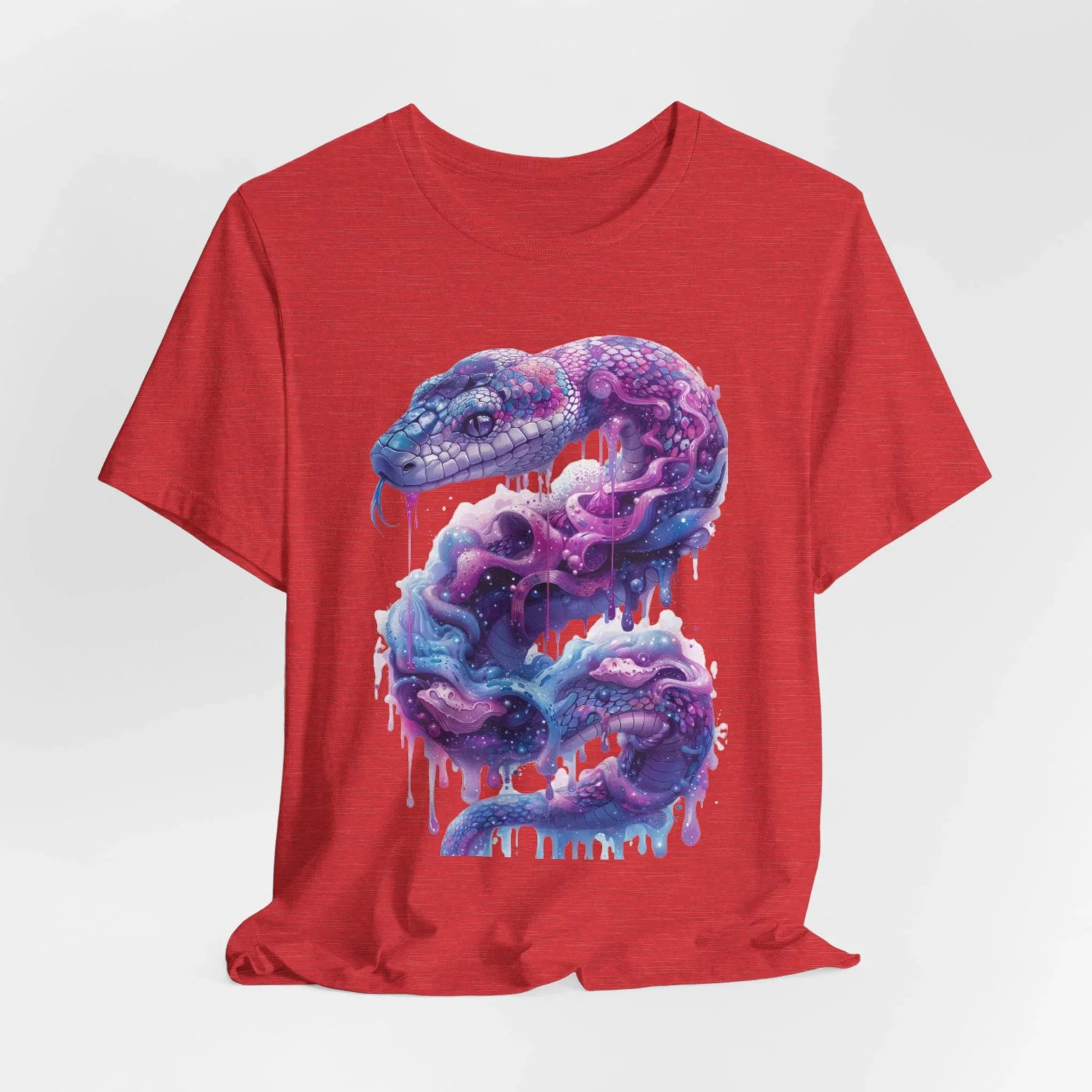 Psychedelic Rainbow Ouroboros Tee | Galaxy Fractal Mushroom Snake - 250 USA Celebration