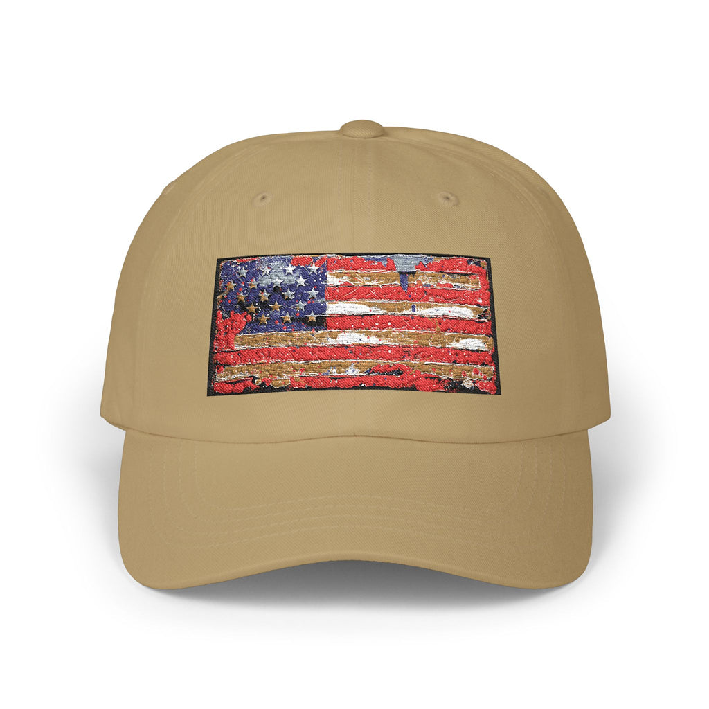 American Sequin Flag Dad Cap – Patriotic Classic Baseball Hat