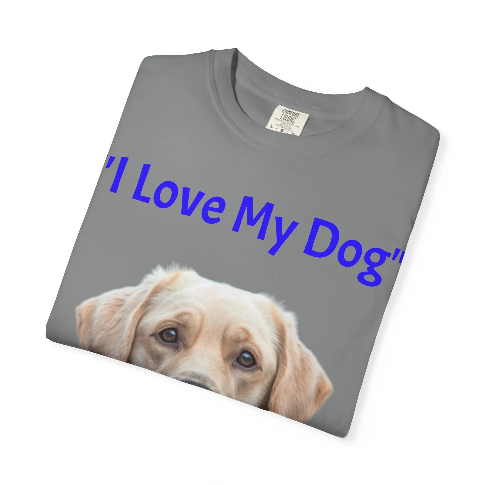 I Love My Dog Labrador Portrait T-shirt | Dog Lover Tee - 250 USA Celebration