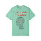 Grow Positive Thoughts T-shirt | Positive Word Cloud Mental Health Tee - 250 USA Celebration