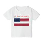 All American Kid Toddler T-Shirt — Patriotic Flag Tee for 4th of July & Memorial Day