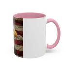 Colorful Mugs (11oz, 15oz) American eagle with American flag, fireworks all around the eagle, patriotic themed - 250 USA Celebration