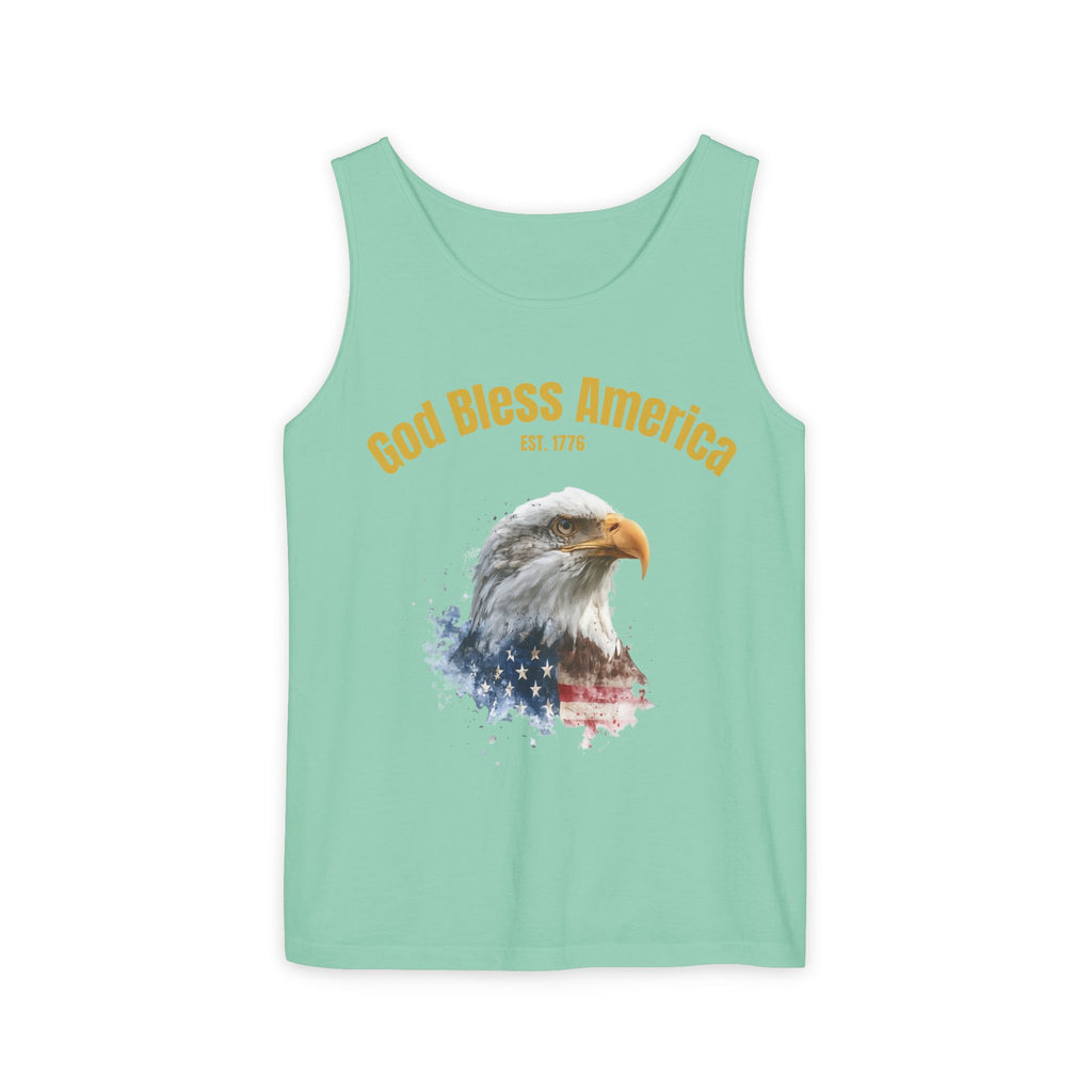 America 250 Tank Top | Official 250th Anniversary Edition American Bald Eagle watercolor flag Tank Top | Patriotic Eagle design