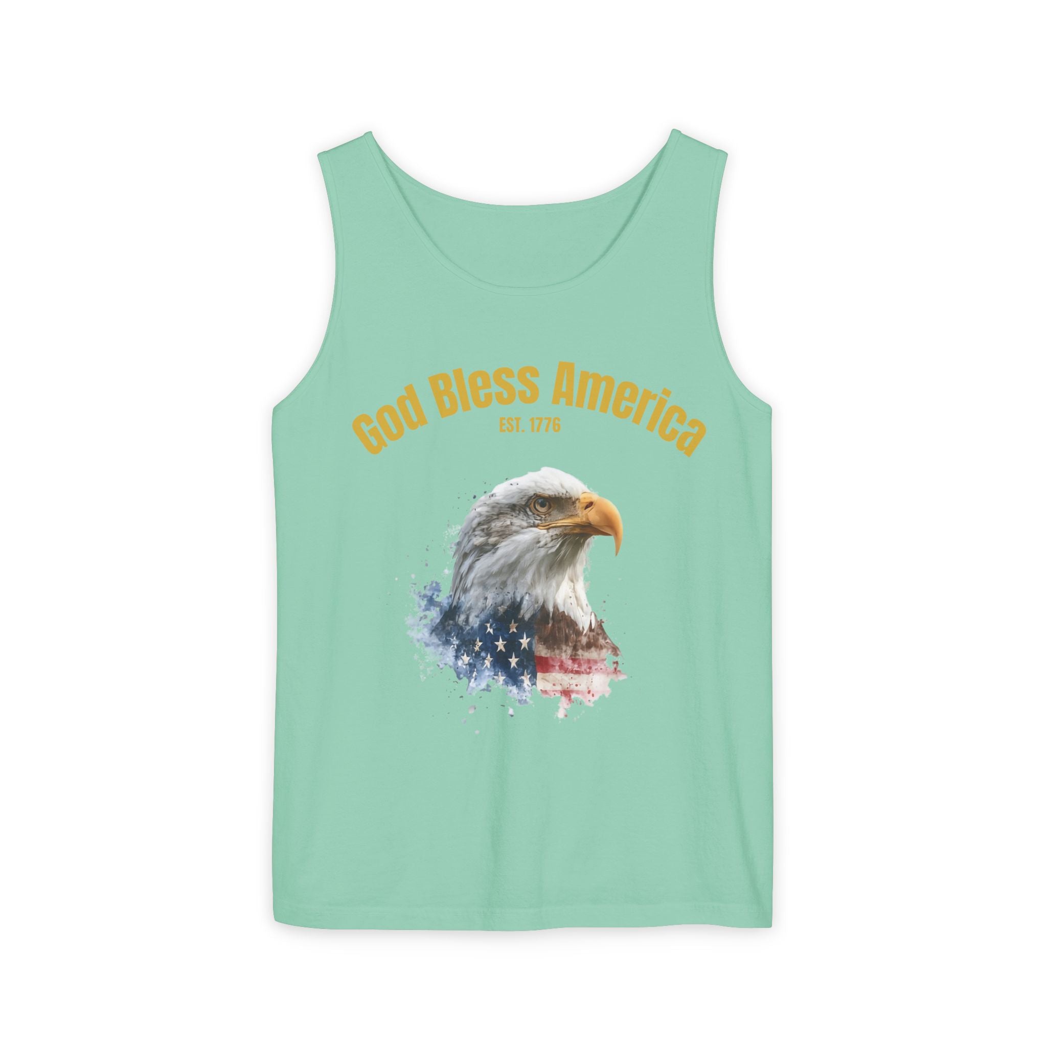 America 250 Tank Top | Official 250th Anniversary Edition American Bald Eagle watercolor flag Tank Top | Patriotic Eagle design