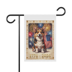 Patriotic Corgi USA Semiquincentennial Garden Flag