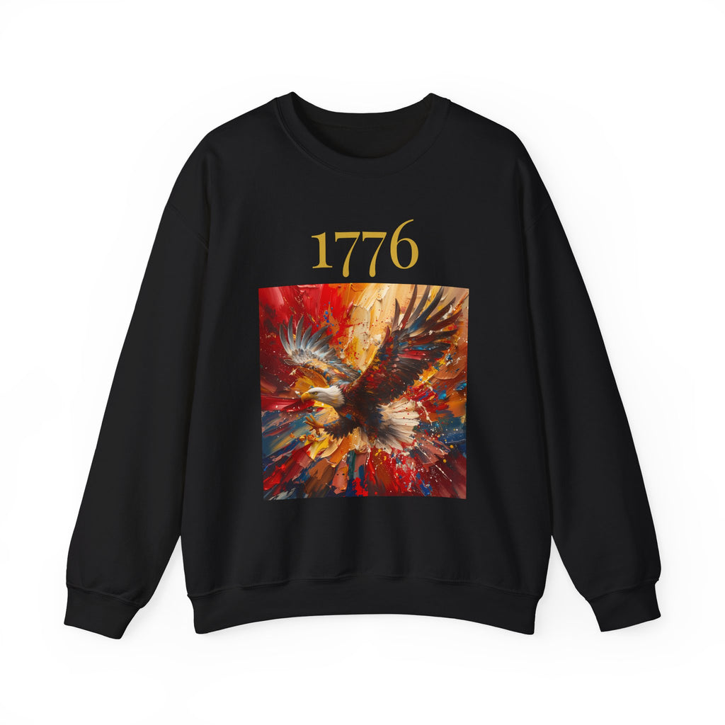 1776 Eagle Crewneck Sweatshirt – Patriotic American Independence Pullover