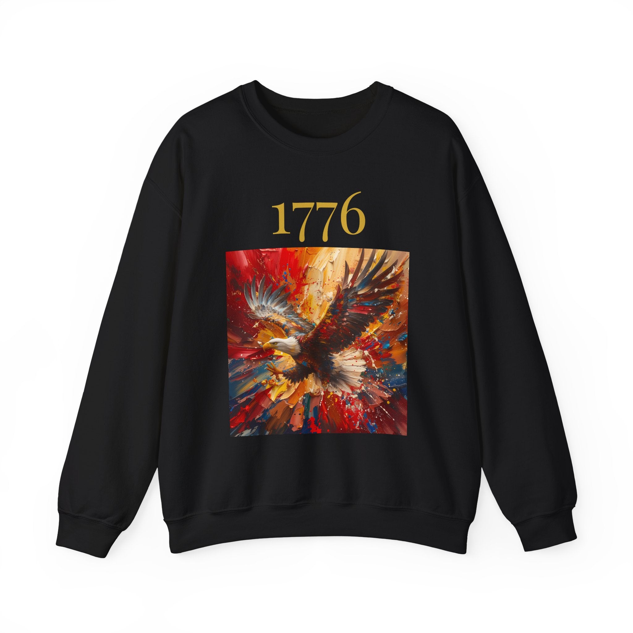 1776 Eagle Crewneck Sweatshirt – Patriotic American Independence Pullover