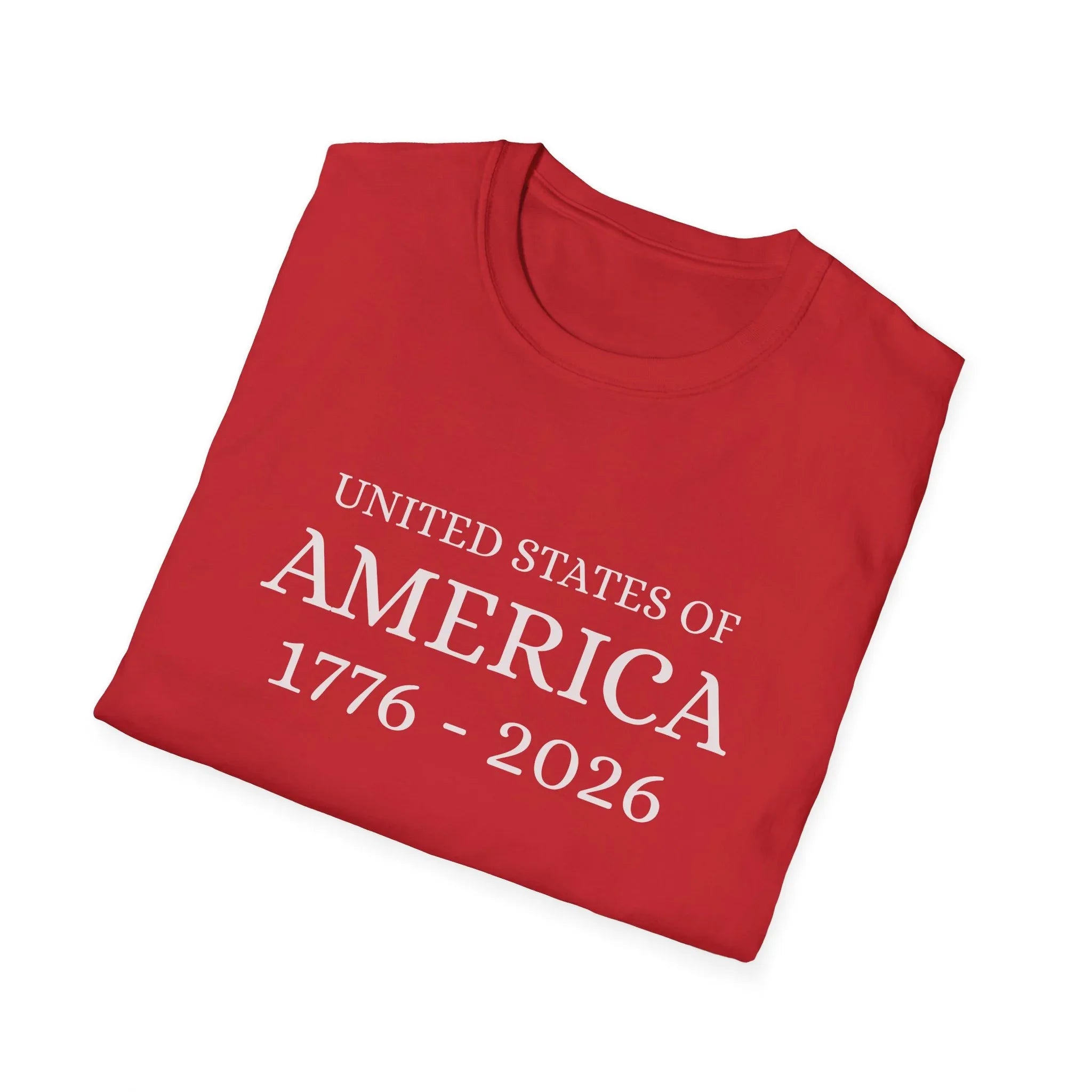 United States of America 1776-2026 T-Shirt | Patriotic Vintage Text - 250 USA Celebration