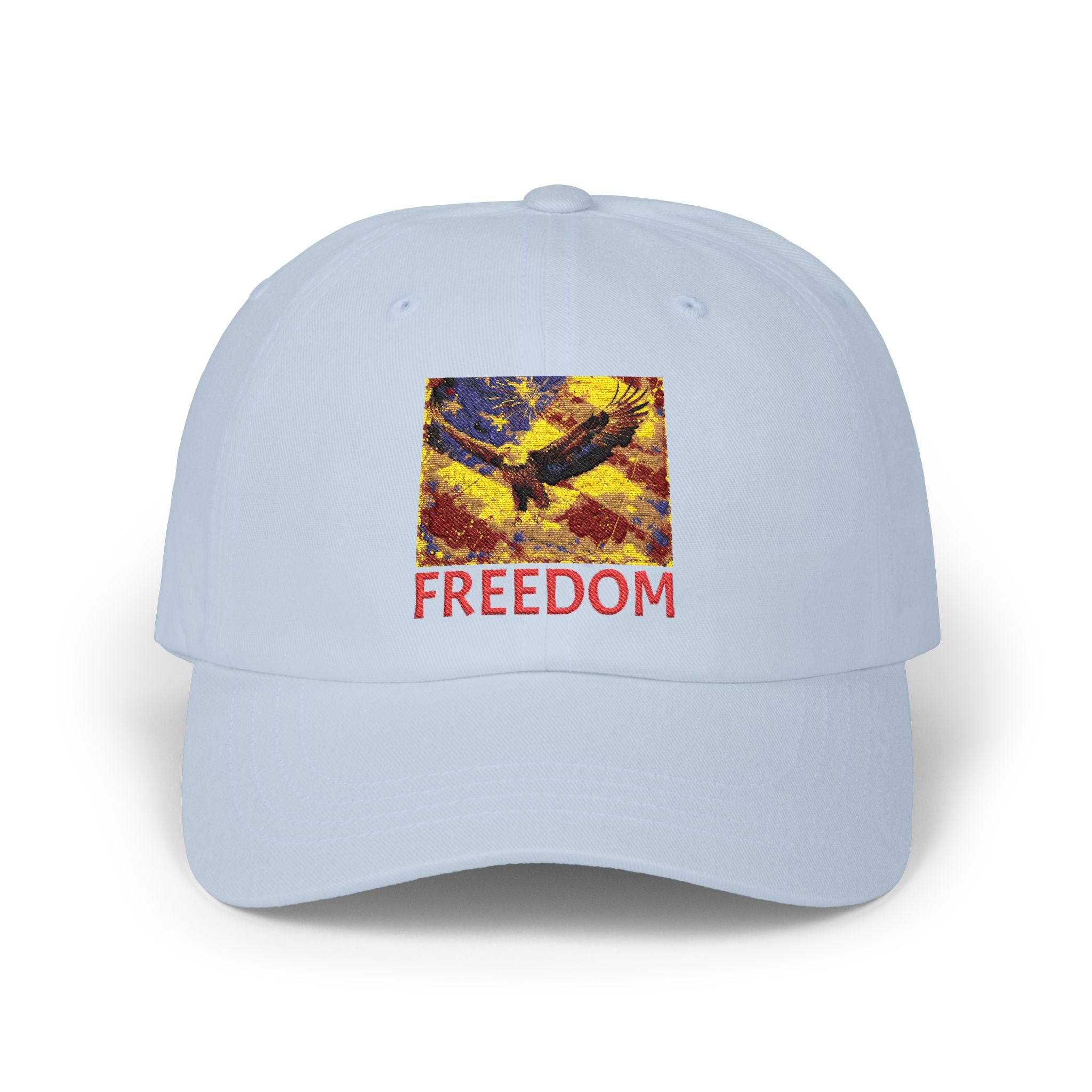 Freedom Eagle Dad Cap — Patriotic Embroidered Baseball Hat
