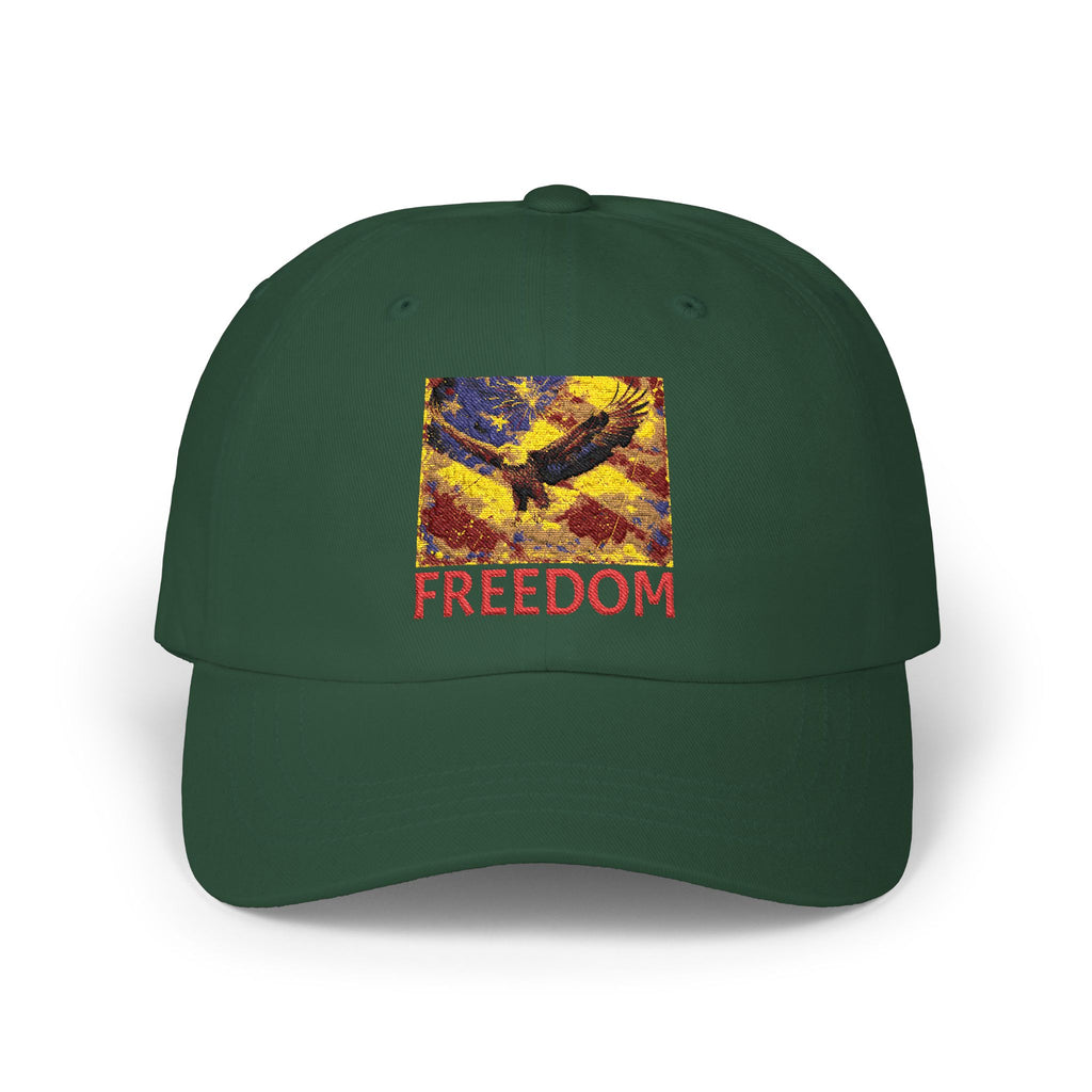 Freedom Eagle Dad Cap — Patriotic Embroidered Baseball Hat