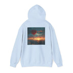 Romantic Sunset Hoodie with Hot Air Balloon, Unisex Sweatshirt for Valentines Day, Valentine's Day T-Shirts, Personalized Valentine's Gifts - 250 USA Celebration