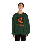 Sweatshirt — Q-Anon Flame Logo Crewneck