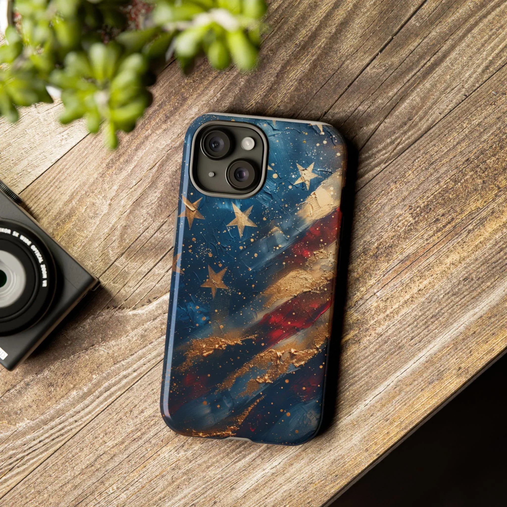 Distressed American Flag phone case | tough cases - 250 USA Celebration