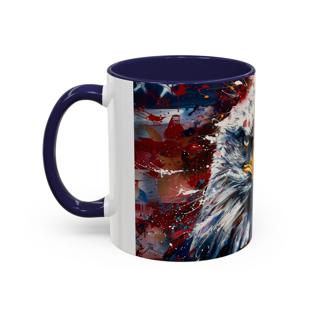 Patriotic Eagle Coffee Mug - Bold American Bald Eagle Art (11/15oz)