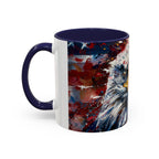 Patriotic Eagle Coffee Mug - Bold American Bald Eagle Art (11/15oz)
