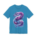 Psychedelic Rainbow Ouroboros Tee | Galaxy Fractal Mushroom Snake - 250 USA Celebration