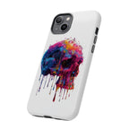 Colorful Drip Skull Phone Case | Hard Plastic Protective Case - 250 USA Celebration