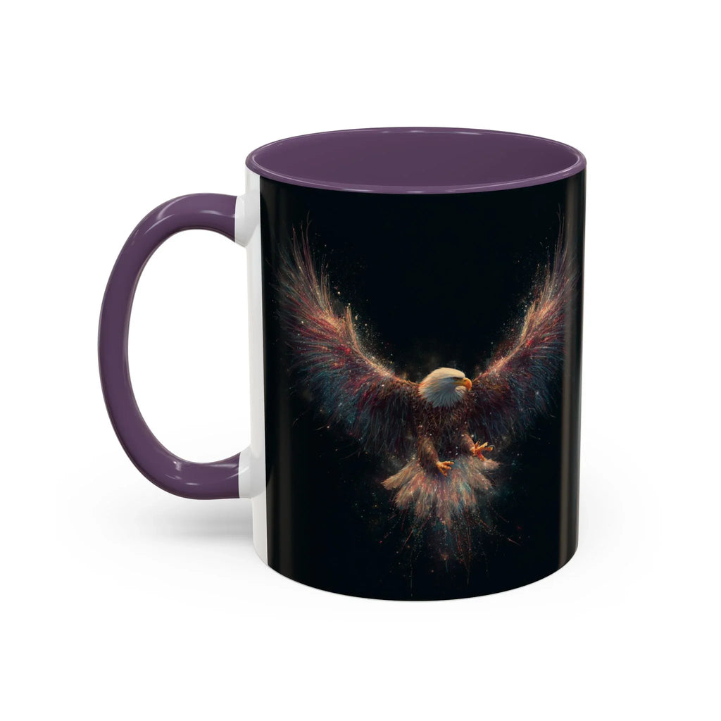 Fiery Flying Eagle Mug | Accent Coffee Mug 11oz 15oz - 250 USA Celebration