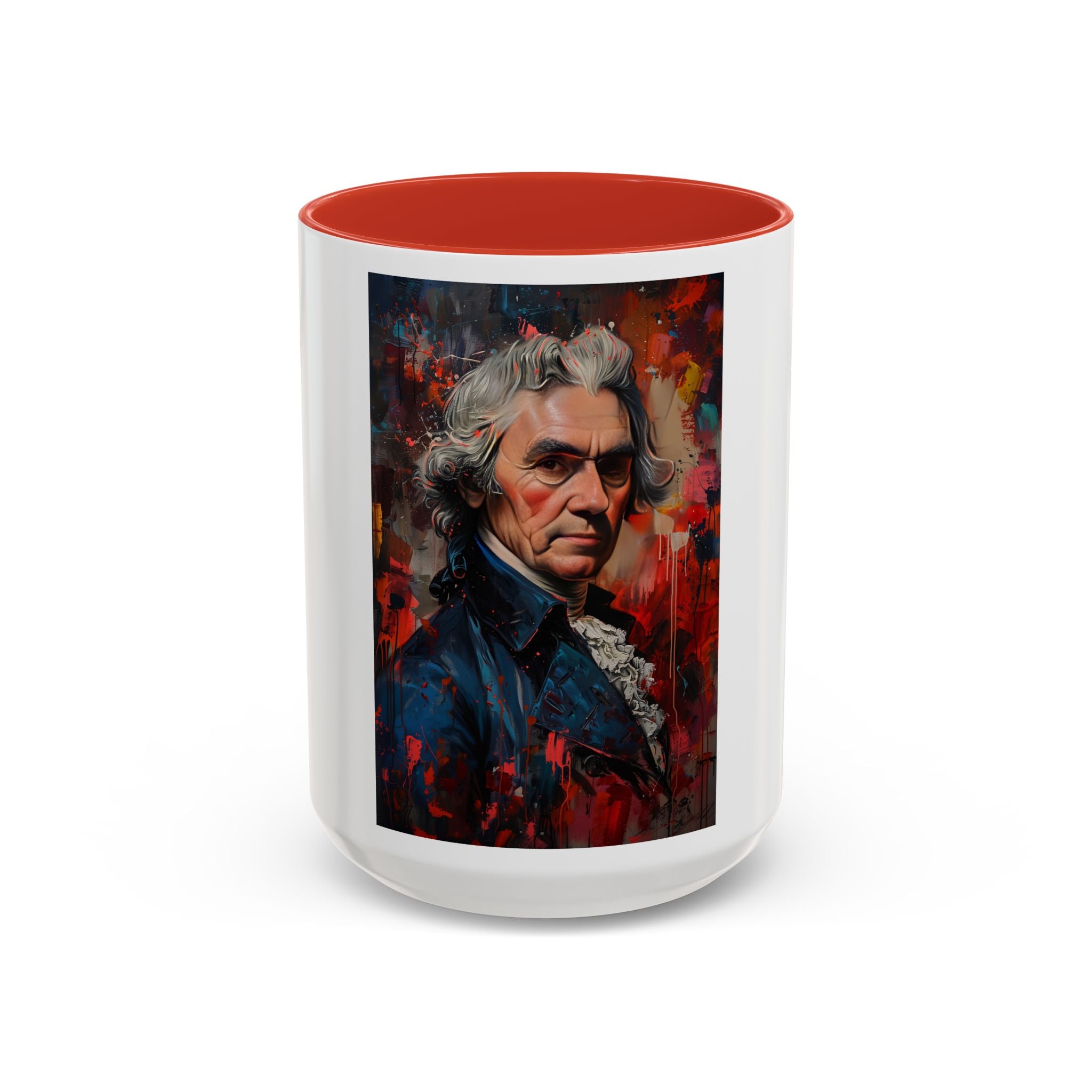 Thomas Jefferson Portrait Art Coffee Mug — Vintage Style Accent Mug