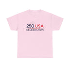 America 250 Tee Shirt | Official 250th Anniversary Edition - 250 USA Celebration Chest Logo Tee | Fourth of July Americana T-Shirt