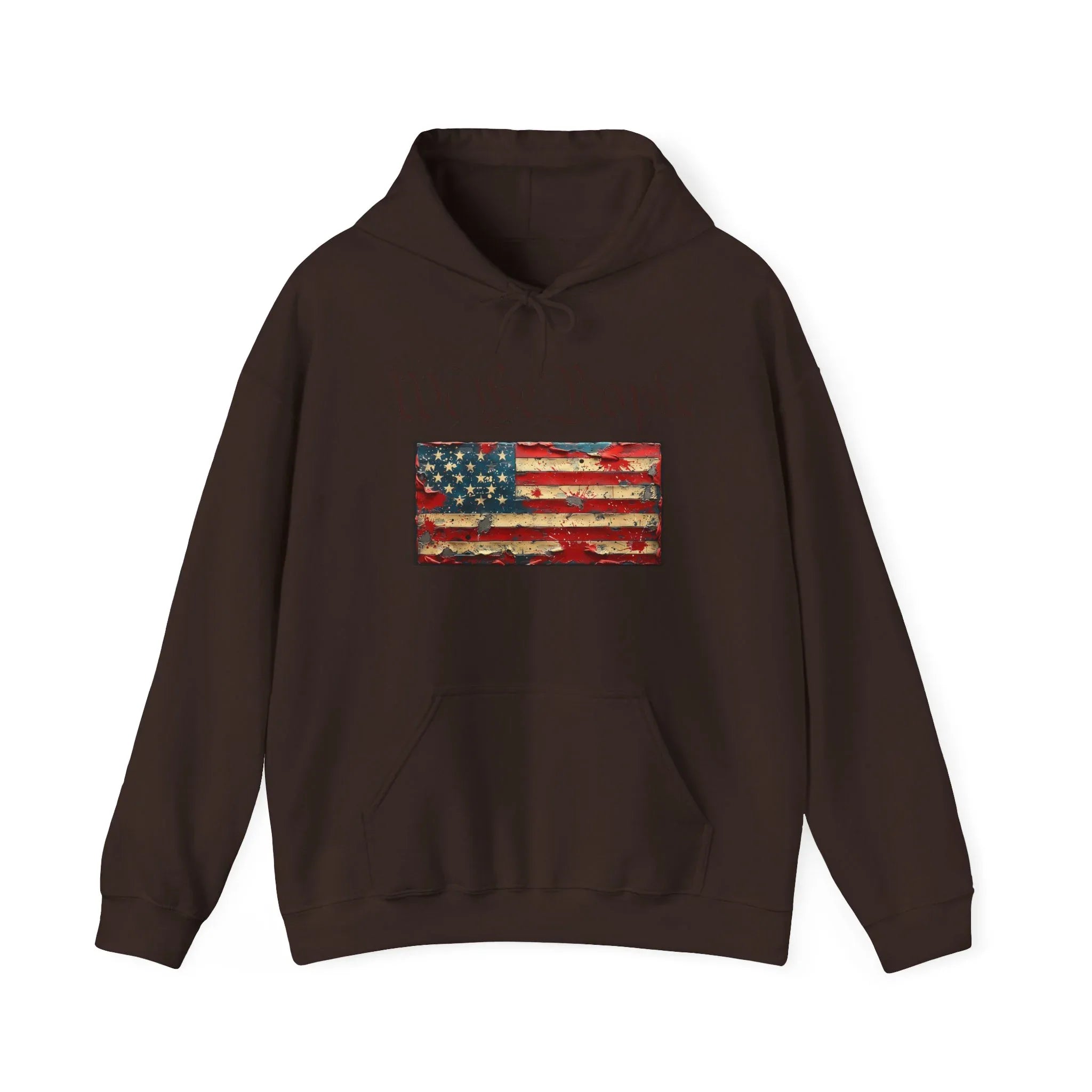 We The People distressed American flag Hoodie | Patriotic Constitution design - 250 USA Celebration