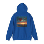 Romantic Sunset Hoodie with Hot Air Balloon, Unisex Sweatshirt for Valentines Day, Valentine's Day T-Shirts, Personalized Valentine's Gifts - 250 USA Celebration