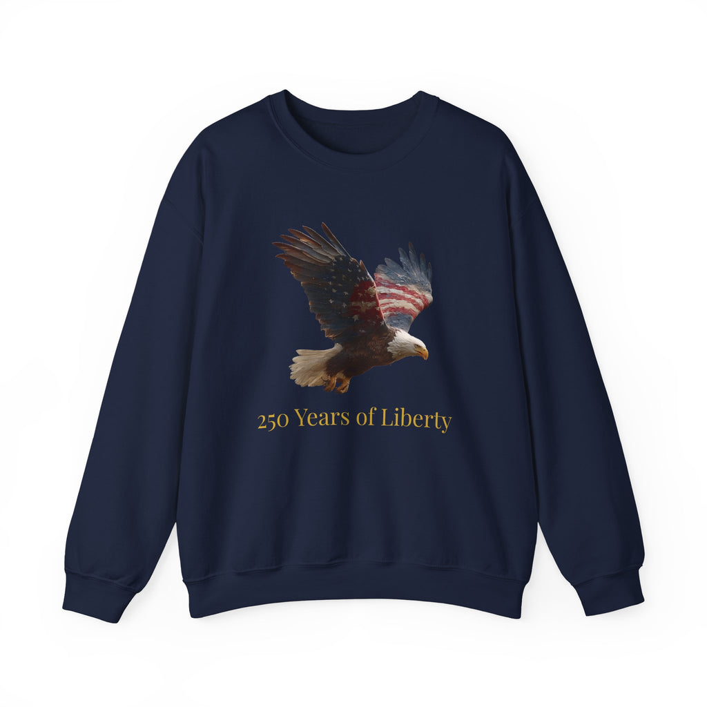 America 250 American Eagle Flag  | Official 250th Anniversary Edition - American Flag Bald Eagle Sweatshirt | Patriotic Eagle Crewneck