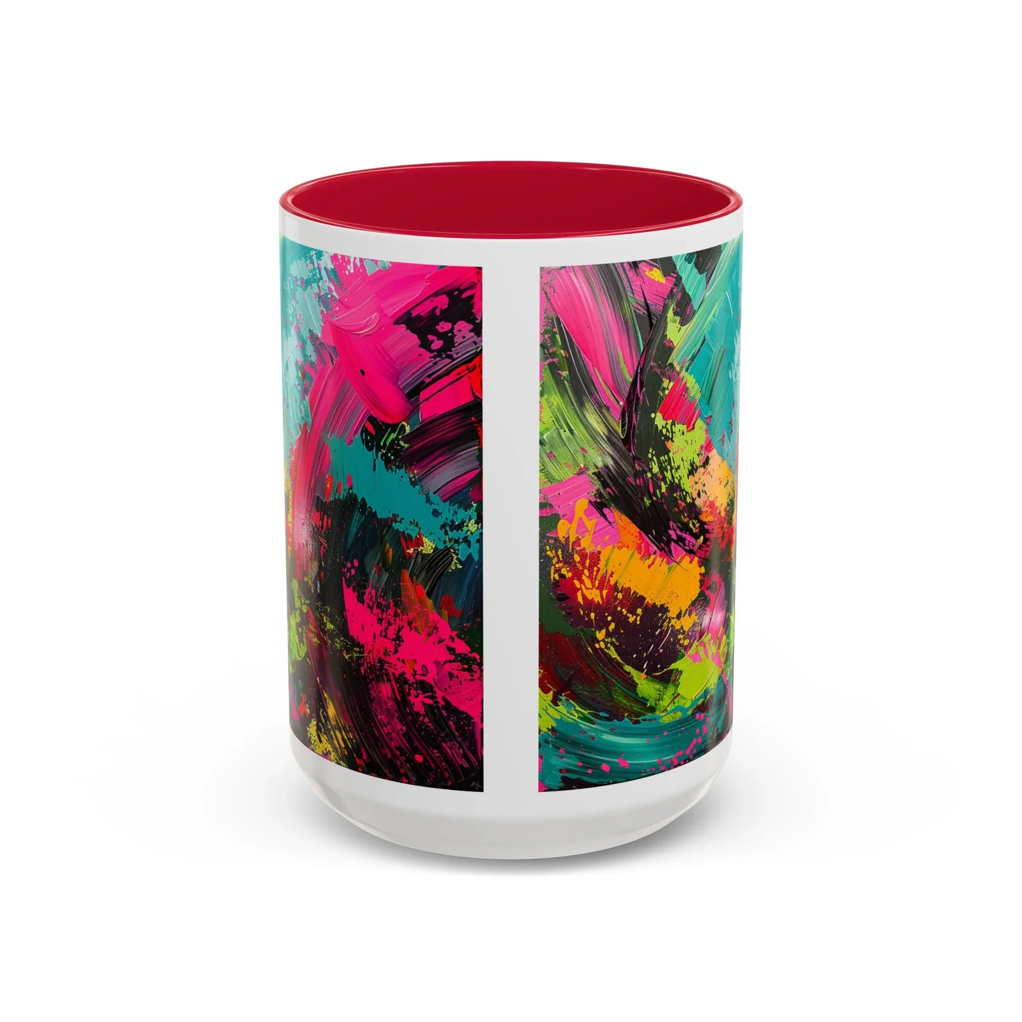 Abstract Colorful Brushstroke Mug | 11oz 15oz Ceramic - 250 USA Celebration