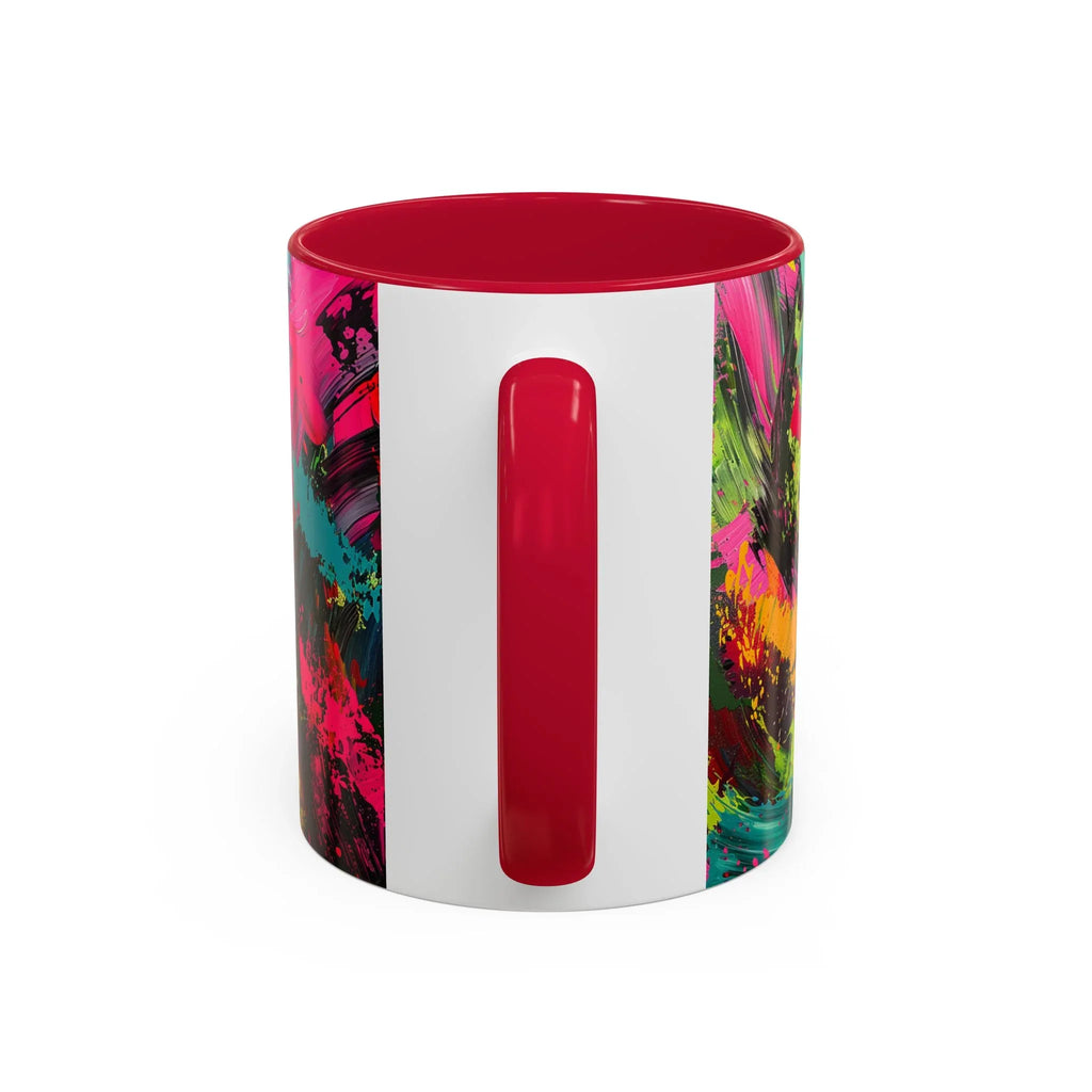 Abstract Colorful Brushstroke Mug | 11oz 15oz Ceramic - 250 USA Celebration