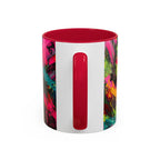 Abstract Colorful Brushstroke Mug | 11oz 15oz Ceramic - 250 USA Celebration