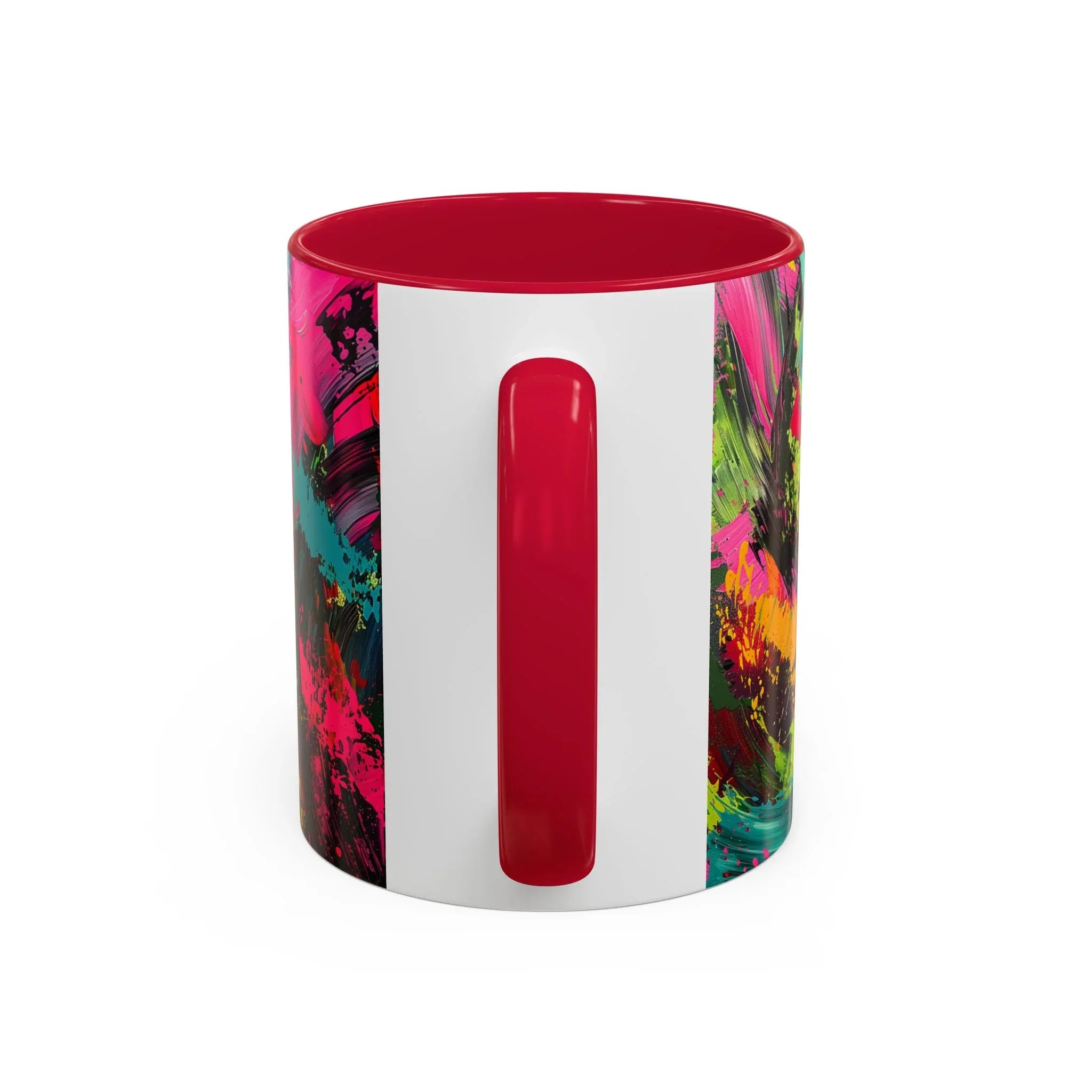 Abstract Colorful Brushstroke Mug | 11oz 15oz Ceramic - 250 USA Celebration