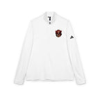 Red Floral Heart Embroidery Quarter-Zip Pullover | adidas style
