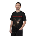 Freedom Is Never Free Eagle T-Shirt | Patriotic Bald Eagle Tee - 250 USA Celebration