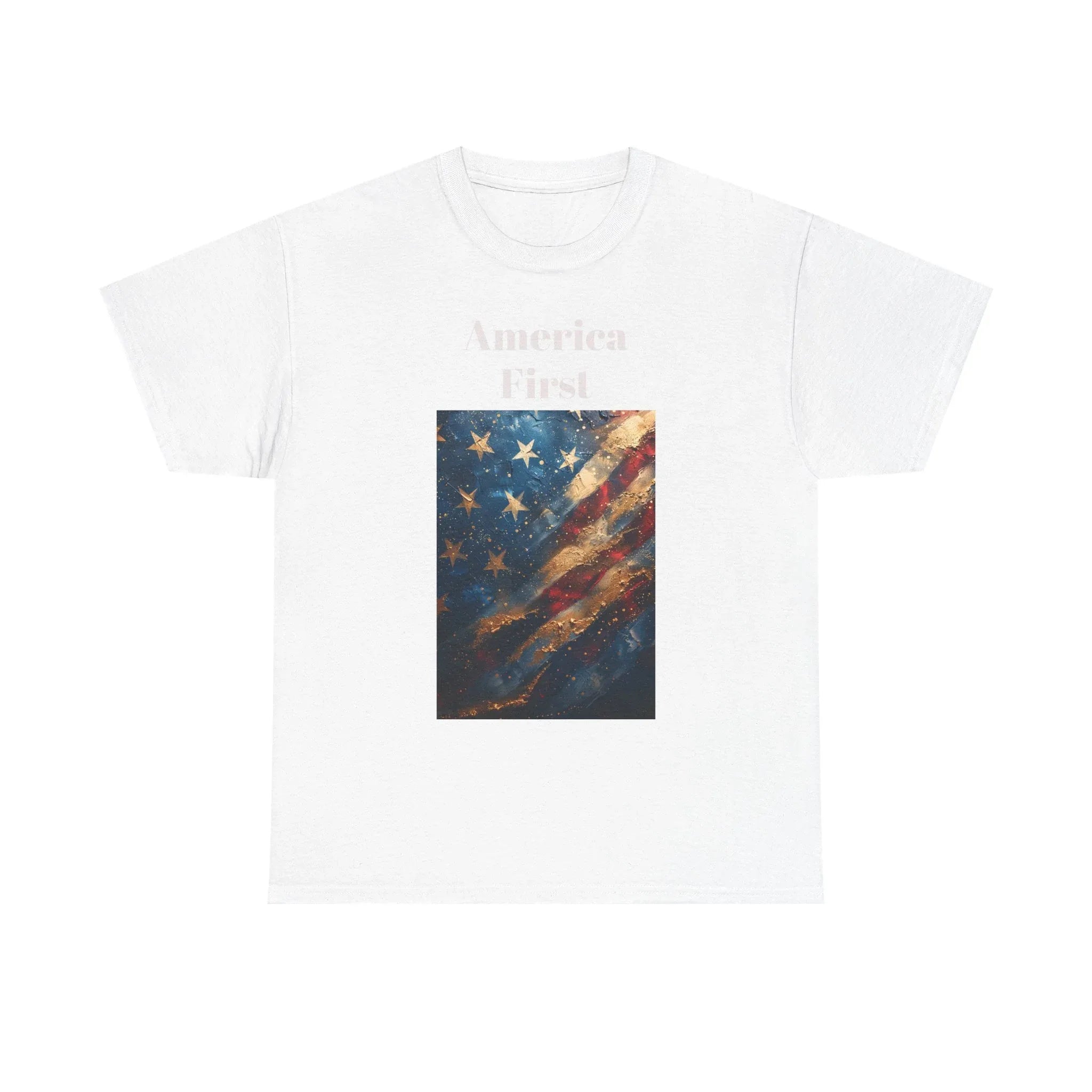 Vintage American Flag Tee, Patriotic Apparel, Independence Day Shirt, Unisex Cotton T-Shirt, Memorial Day Gift, America First Design - 250 USA Celebration