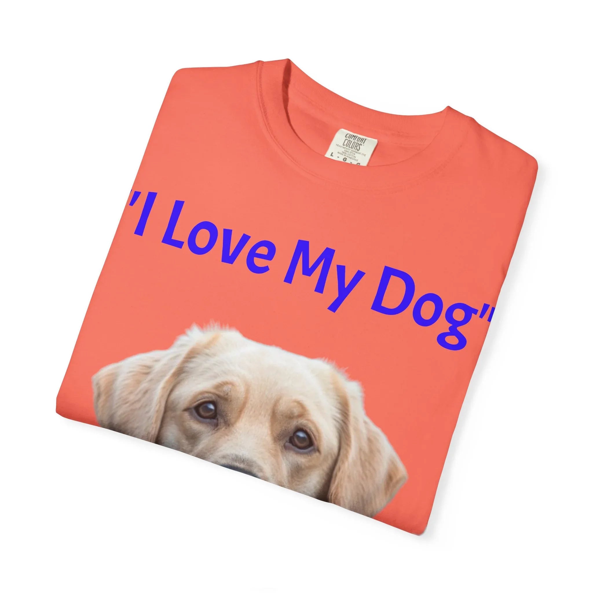 I Love My Dog Labrador Portrait T-shirt | Dog Lover Tee - 250 USA Celebration
