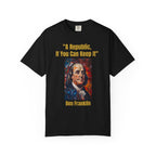 Ben Franklin 'A Republic, If You Can Keep It' T-Shirt