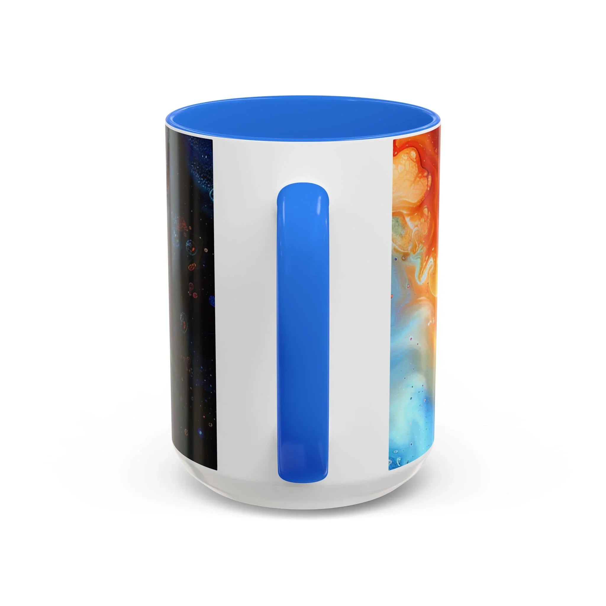 Colorful Mugs (11oz, 15oz) Intense abstract oil splat- coffee cup - 250 USA Celebration