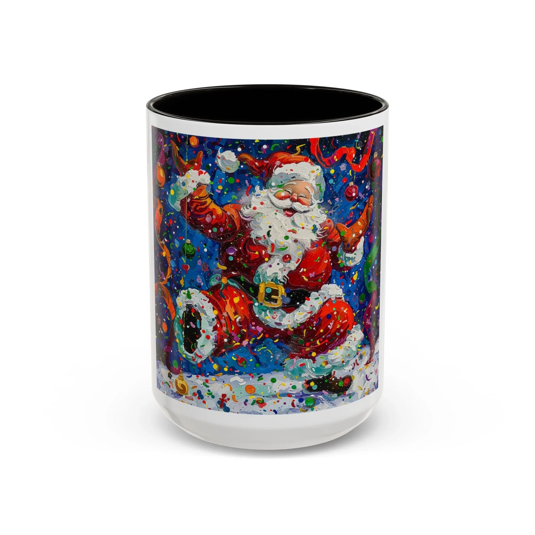 Colorful Mugs (11oz, 15oz) Santa Claus Coffee Cup, Santa Claus Coffee Mug - 250 USA Celebration