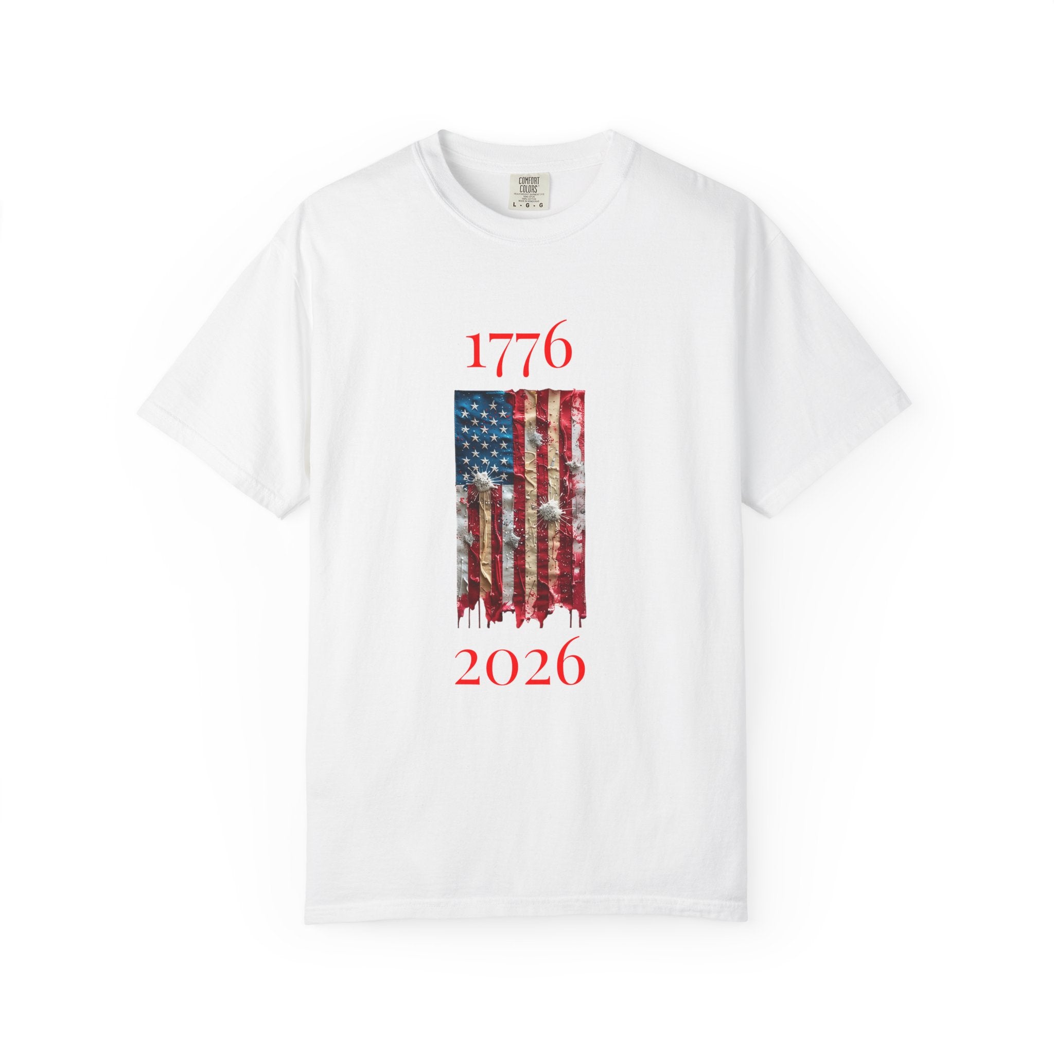 1776–2026 Vintage Flag T-Shirt — Patriotic Independence Day Tee