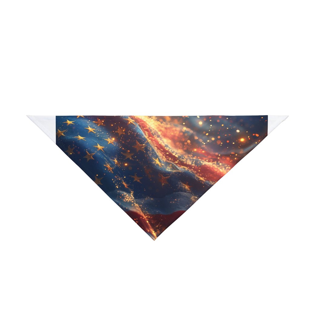 American Flag Fireworks Pet Bandana