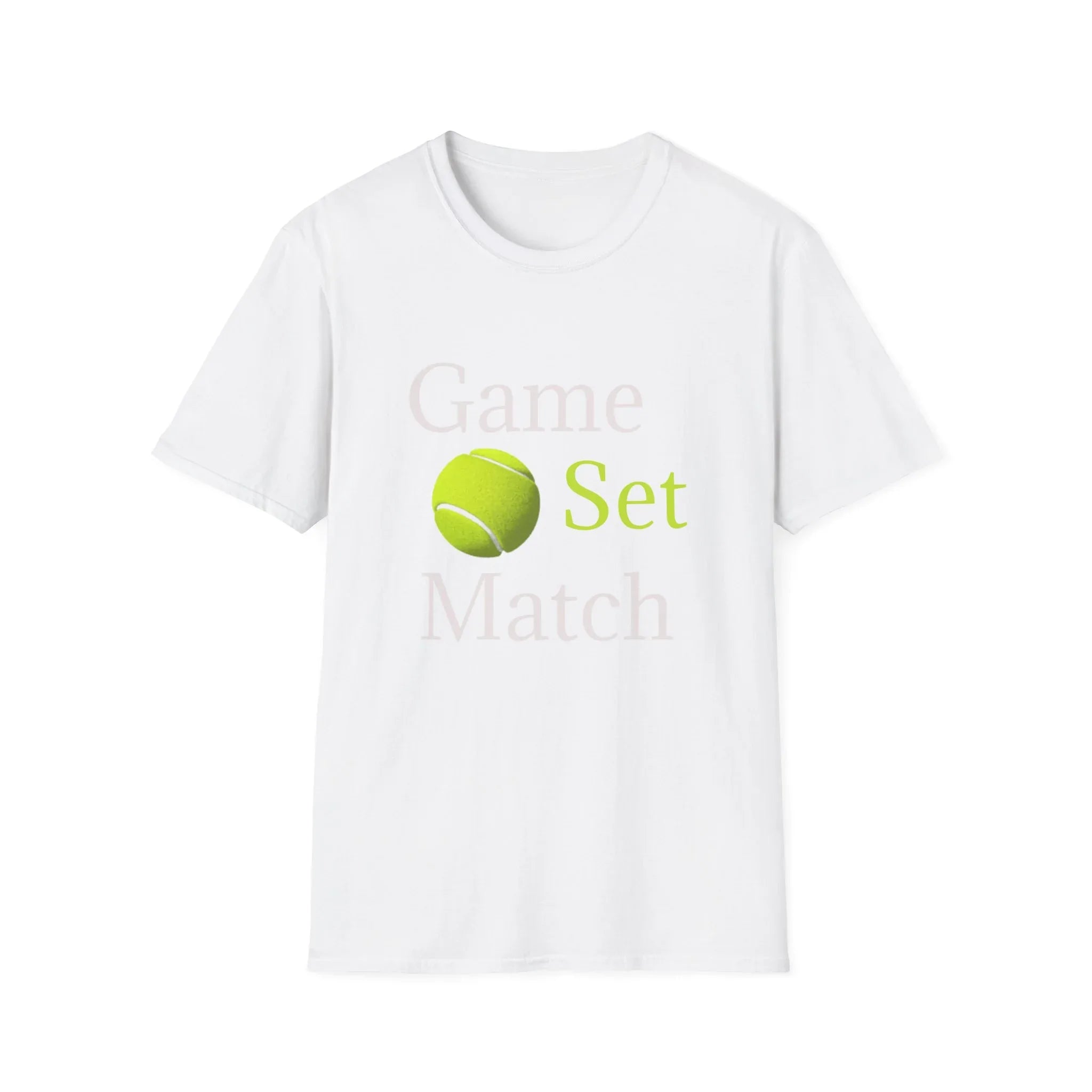 Game Set Match T-Shirt | Tennis Ball Graphic Tee - 250 USA Celebration