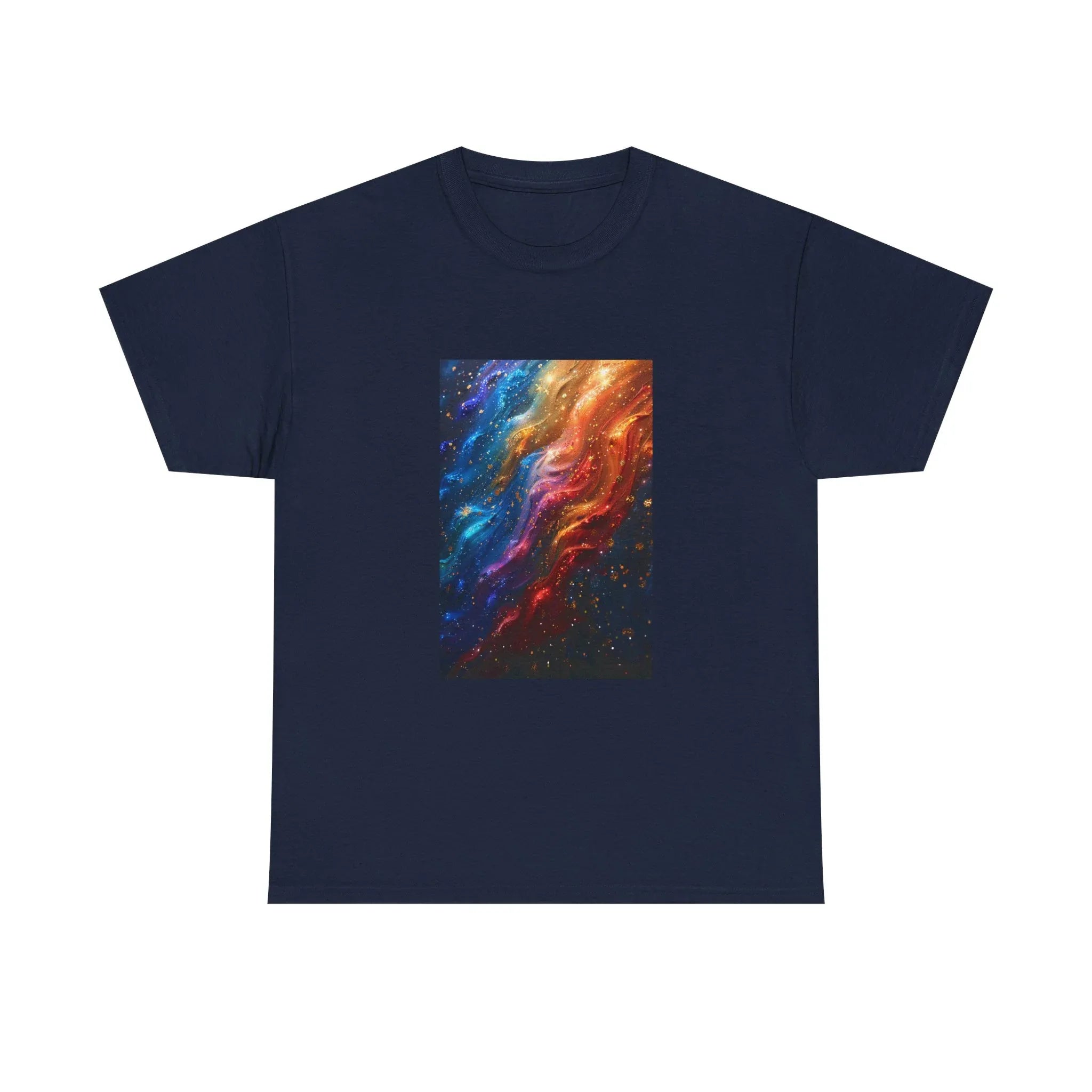 Colorful Nebula Galaxy Art Tee | Cosmic Space Painting T-Shirt - 250 USA Celebration