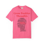 Grow Positive Thoughts T-shirt | Positive Word Cloud Mental Health Tee - 250 USA Celebration