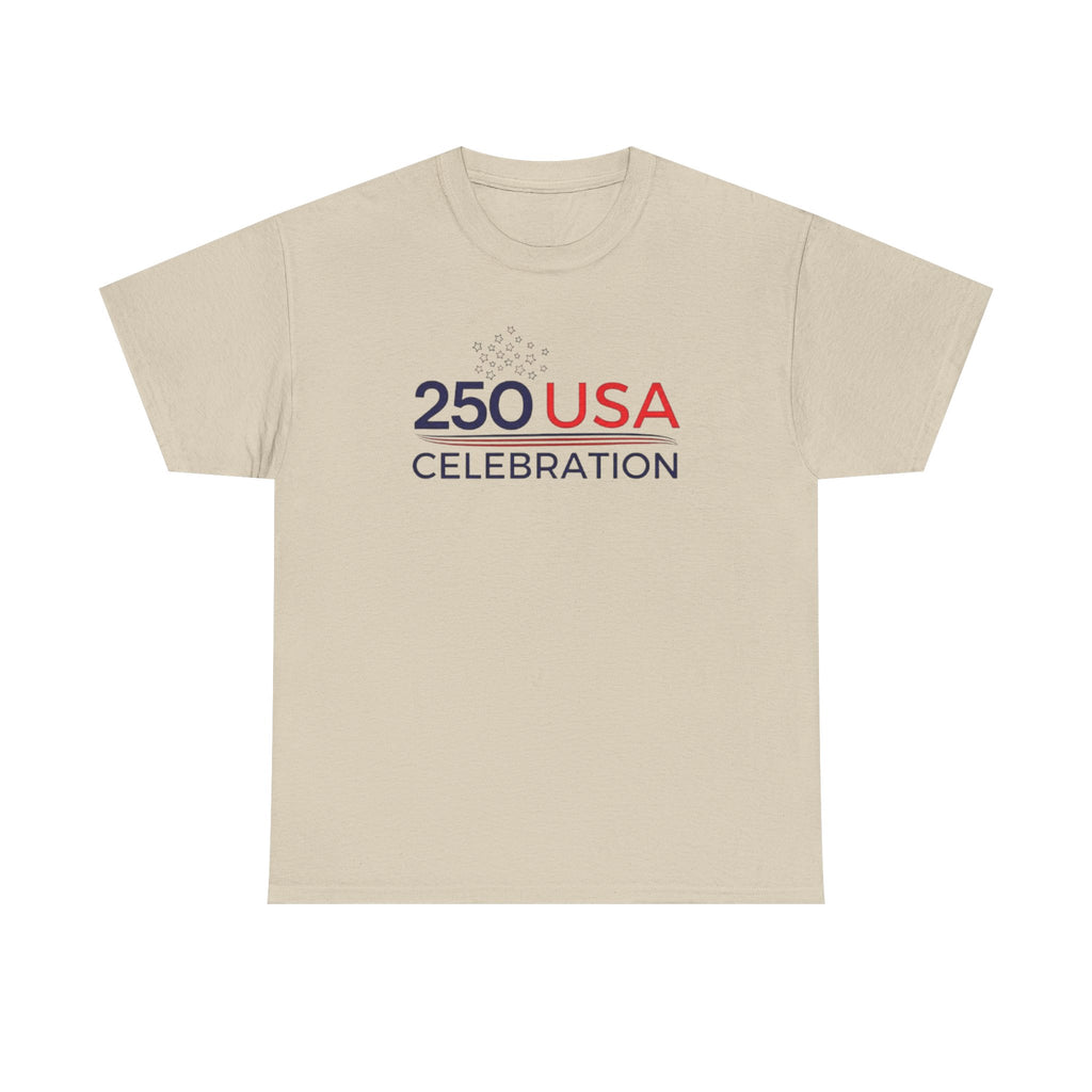 America 250 Tee Shirt | Official 250th Anniversary Edition - 250 USA Celebration Chest Logo Tee | Fourth of July Americana T-Shirt