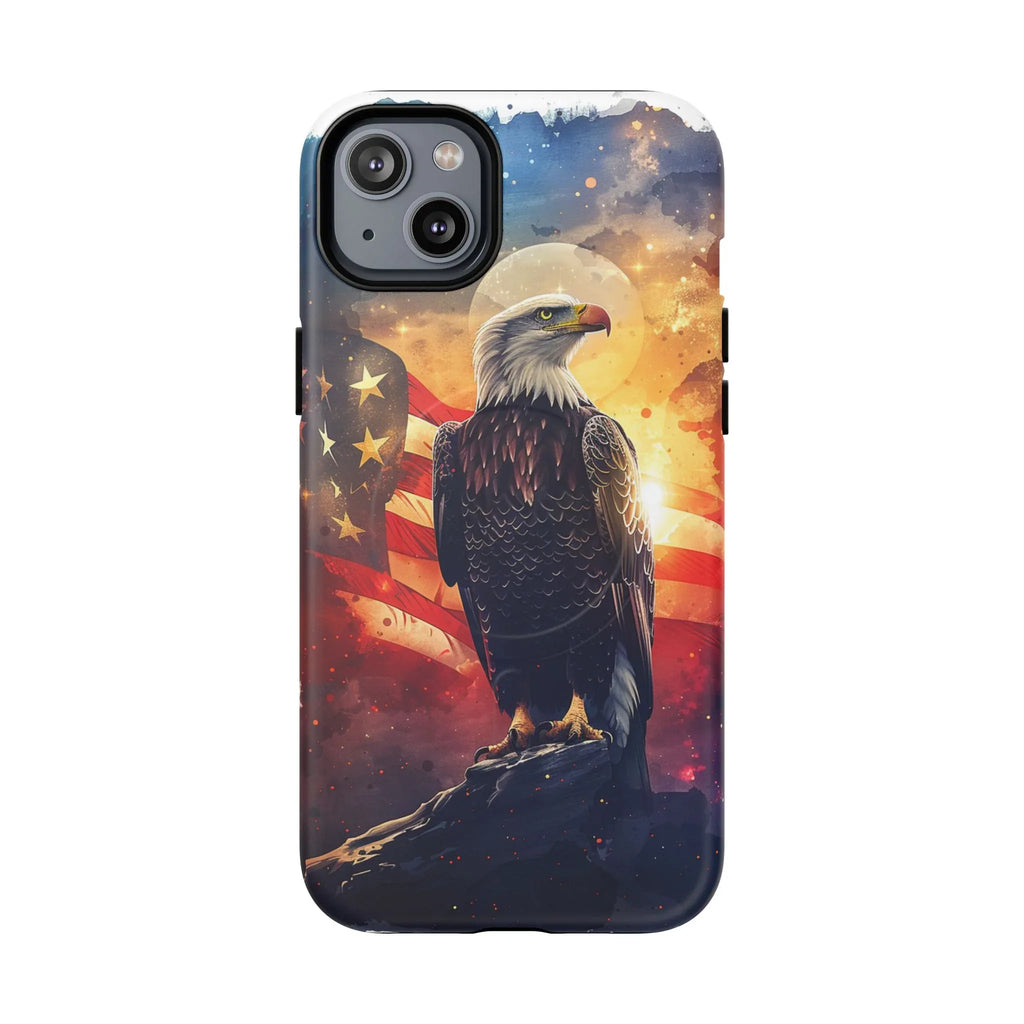 Patriotic Eagle Magnetic Phone Case, Tough Phone Covers, Americana Gifts, Unique Cell Phone Case, Fourth of July, Veterans Day - 250 USA Celebration