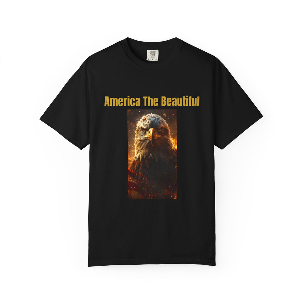 America The Beautiful Eagle T-Shirt — Patriotic Bald Eagle Tee