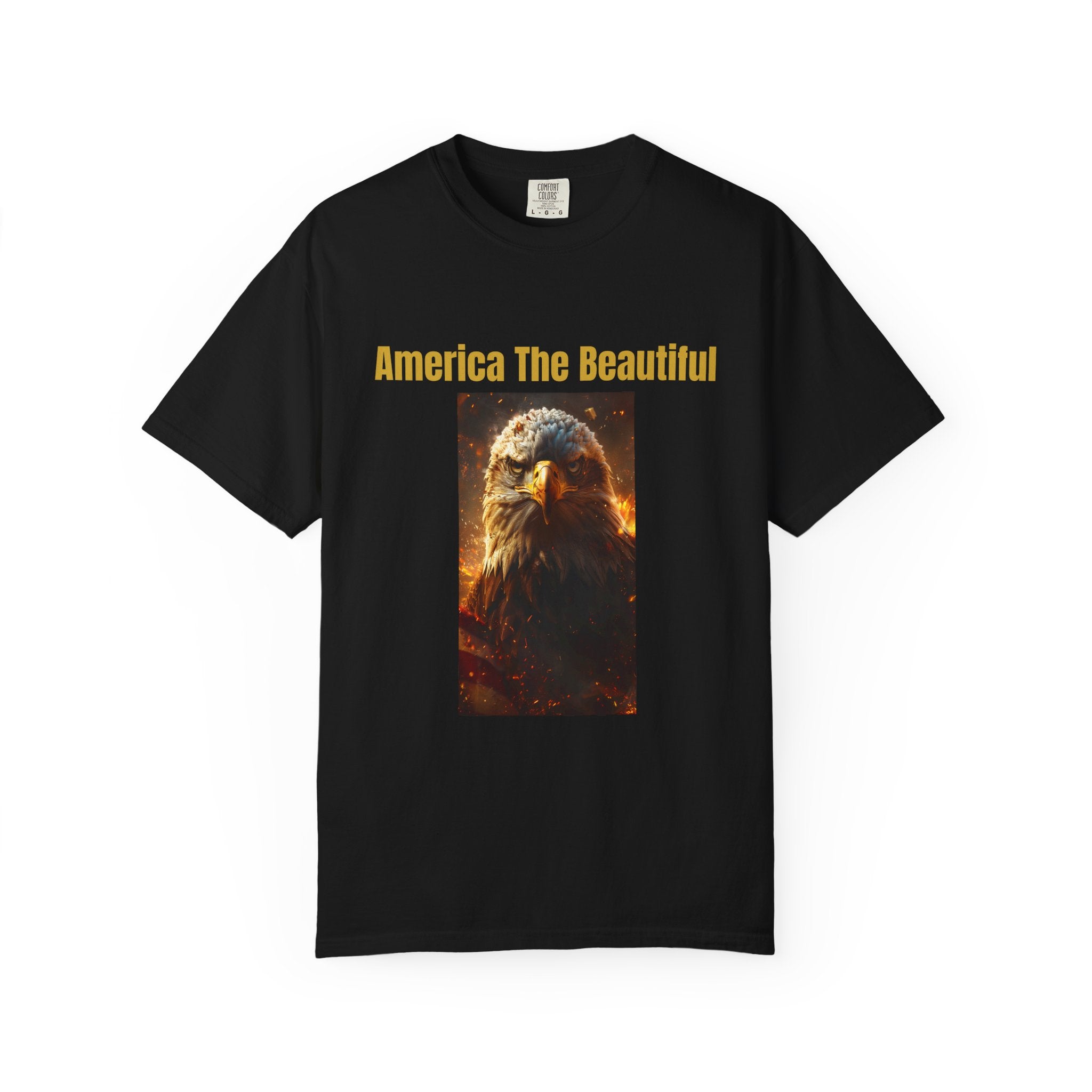 America The Beautiful Eagle T-Shirt — Patriotic Bald Eagle Tee
