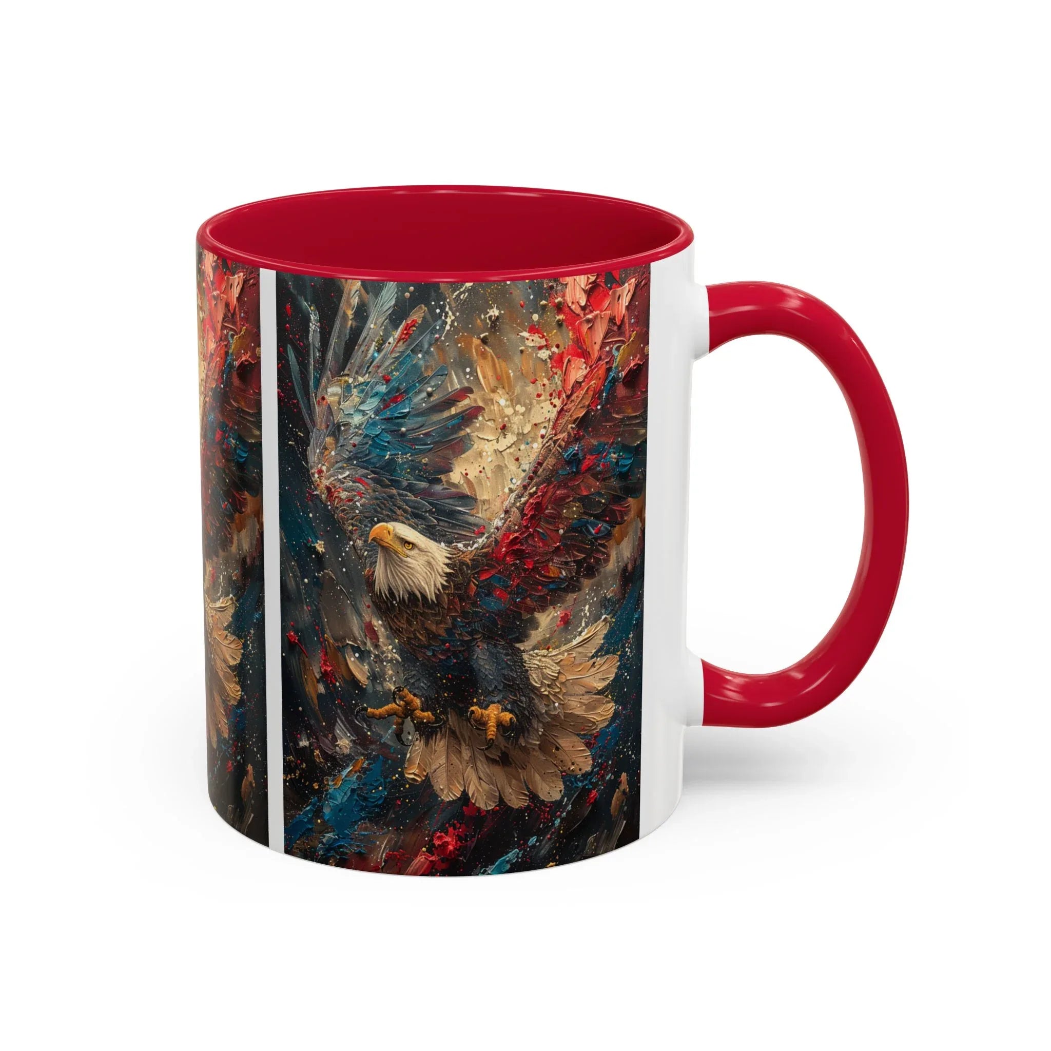 Colorful Mugs (11oz, 15oz) Patriotic Eagle Coffee Mug, American Eagle Coffee Cup - 250 USA Celebration