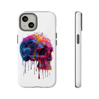 Colorful Drip Skull Phone Case | Hard Plastic Protective Case - 250 USA Celebration