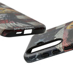 American Flag Bald Eagle phone case | Patriotic iPhone cover, cracked vintage flag design - 250 USA Celebration